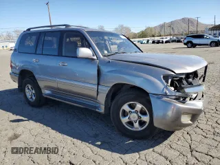 2002 Toyota Land Cruiser with VIN JTEHT05J422022145, listed as a Copart auction lot 46370705 with 215,762 mi miles and Salvage Title. Bid and sale history available at carsss.com. Image 4.