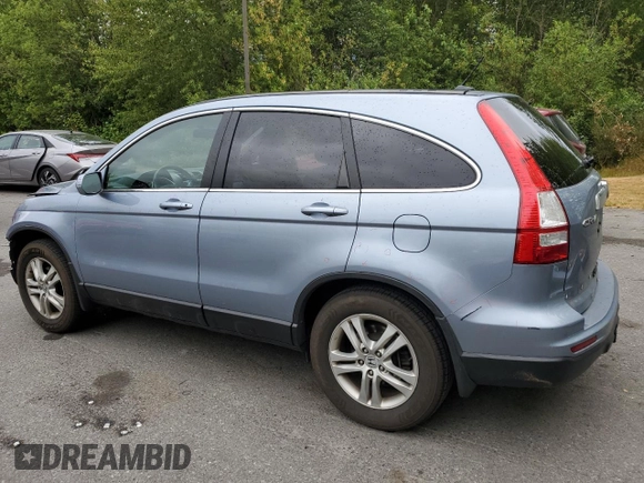 2010 Honda CR-V EX-L with VIN 5J6RE4H70AL097972, listed as a Copart auction lot 60987855 with 146,634 mi miles and Salvage title. Bid and sale history available at DreamBid. Image 2.