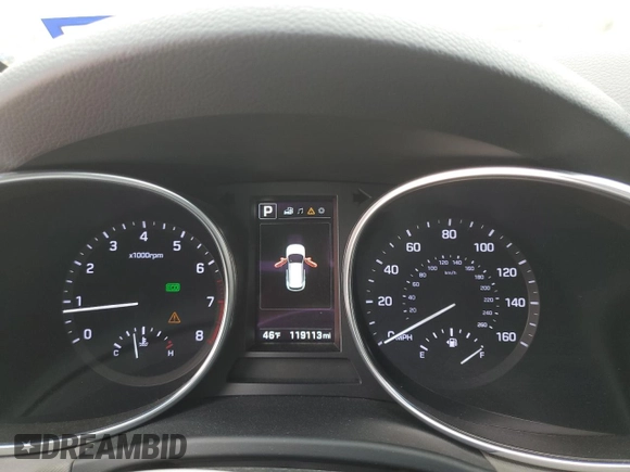2017 Hyundai Santa Fe Sport 2.0T with VIN 5XYZU4LA8HG467065, listed as a Copart auction lot 45400075 with 119,113 mi miles and Salvage Title. Bid and sale history available at carsss.com. Image 9.