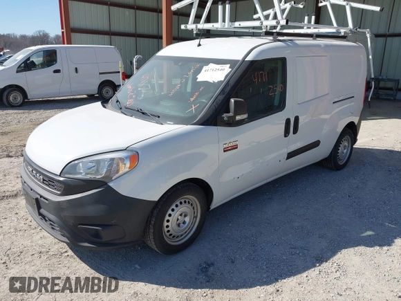2020 Ram ProMaster City Cargo Van Tradesman with VIN ZFBHRFAB1L6P55139, listed as a IAAI auction lot 41712540 with 101,661 mi miles. Bid and sale history available at carsss.com. Image 17.