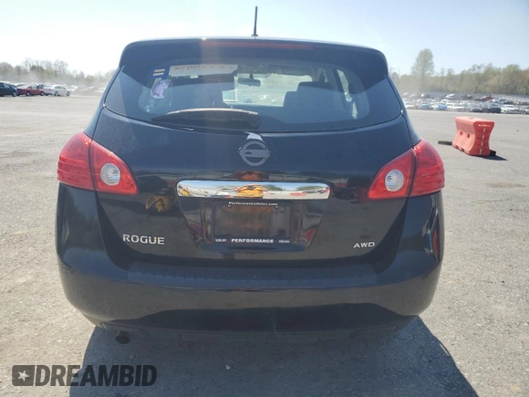 2012 Nissan Rogue S with VIN JN8AS5MV9CW420136, listed as a Copart auction lot 54349665 with 67,076 mi miles and Salvage Title. Bid and sale history available at DreamBid. Image 6.