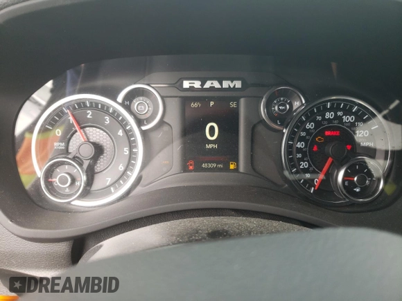 2022 Ram 2500 Tradesman with VIN 3C6UR5CJ4NG251655, listed as a Copart auction lot 49681605 with 48,309 mi miles and Salvage title. Bid and sale history available at DreamBid. Image 9.