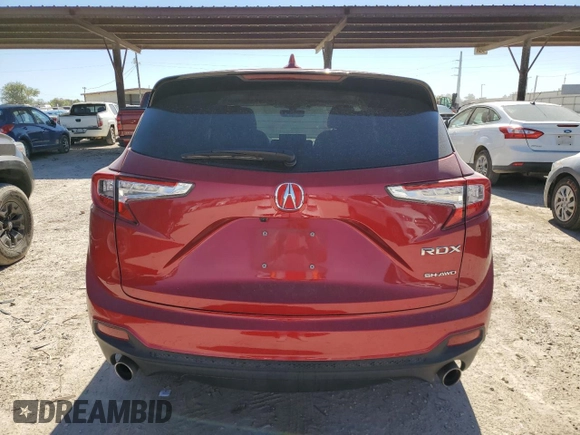2020 Acura RDX with VIN 5J8TC2H36LL010860, listed as a Copart auction lot 72031633 with 46,094 mi miles. Bid and sale history available at carsss.com. Image 6.
