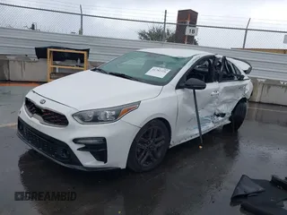 2021 Kia Forte GT-Line with VIN 3KPF34AD4ME306853, listed as a IAAI auction lot 41781326 with 0 mi miles. Bid and sale history available at carsss.com. Image 2.