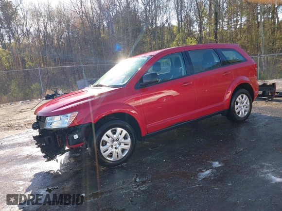 2015 Dodge Journey American Value Pkg with VIN 3C4PDCAB8FT610745, listed as a IAAI auction lot 41812606 with 252,734 mi miles. Bid and sale history available at carsss.com. Image 18.