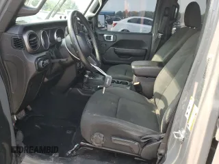 2018 Jeep Wrangler Unlimited Sport S with VIN 1C4HJXDG0JW281103, listed as a Copart auction lot 60400565 with 112,485 mi miles and Salvage title. Bid and sale history available at DreamBid. Image 7.