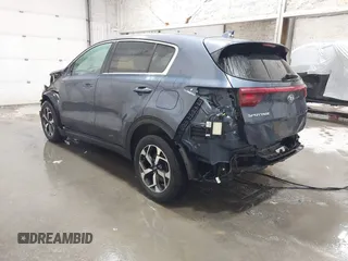 2021 Kia Sportage LX with VIN KNDPMCAC2M7877132, listed as a IAAI auction lot 41443934 with 9,528 mi miles and . Bid and sale history available at carsss.com. Image 3.