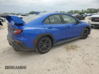 2022 Subaru WRX Premium with VIN JF1VBAF67N9008378, listed as a Copart auction lot 53105105 with 18,956 mi miles and Salvage Title. Bid and sale history available at carsss.com. Image 3.