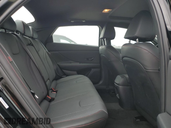 2025 Hyundai Elantra N Line z VIN KMHLR4DF5SU872495, wystawiony jako Copart lot #49594045 z przebiegiem 532 mil mil oraz Szkoda całkowita • Salvage title. Historia ofert i sprzedaży dostępna na DreamBid. Obrazek 10.