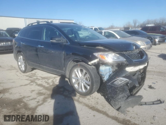 2012 Mazda CX-9 Grand Touring with VIN JM3TB3DV8C0335484, listed as a Copart auction lot 42408005 with 154,334 mi miles and Salvage Title. Bid and sale history available at carsss.com. Image 4.