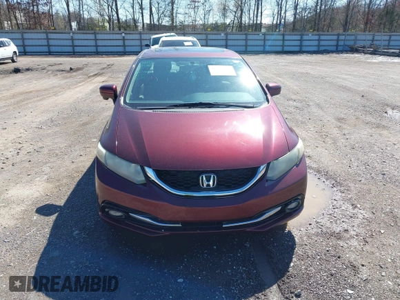 2015 Honda Civic Sedan EX-L with VIN 19XFB2F93FE006980, listed as a IAAI auction lot 41780229 with 216,884 mi miles. Bid and sale history available at carsss.com. Image 12.