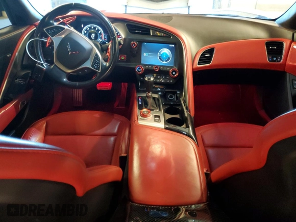 2015 Chevrolet Corvette Z51 3LT with VIN 1G1YM2D76F5121243, listed as a Copart auction lot 77262174 with 47,397 mi miles and Salvage title. Bid and sale history available at DreamBid. Image 8.