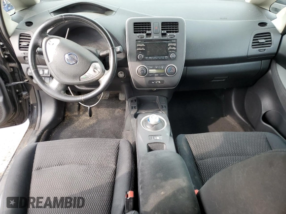 2015 Nissan LEAF SV with VIN 1N4AZ0CPXFC326114, listed as a Copart auction lot 53388853 with 55,760 mi miles. Bid and sale history available at carsss.com. Image 8.