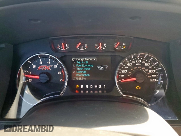 2013 Ford F-150 XL with VIN 1FTFW1ET5DFA29384, listed as a Copart auction lot 51109705 with 77,528 mi miles and Salvage Title. Bid and sale history available at carsss.com. Image 9.