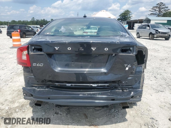 2015 Volvo S60 T6 Drive-E with VIN YV149MFK3F1349819, listed as a Copart auction lot 66590114 with 166,860 mi miles and Salvage Title. Bid and sale history available at carsss.com. Image 6.