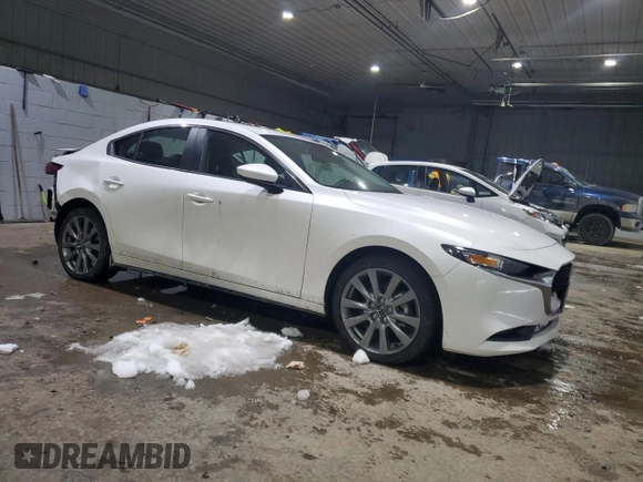 2023 Mazda 3 S Preferred with VIN 3MZBPACM7PM366356, listed as a Copart auction lot 46343355 with 14,734 mi miles and Salvage Title. Bid and sale history available at DreamBid. Image 4.