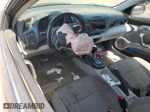2012 Honda CR-Z EX with VIN JHMZF1D62CS003029, listed as a Copart auction lot 62111505 with 108,128 mi miles and Salvage title. Bid and sale history available at DreamBid. Image 8.