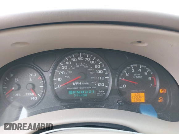 2002 Chevrolet Impala LS z VIN 2G1WH55K829108636, wystawiony jako IAAI lot #42363890 z przebiegiem 244 430 mil mil oraz . Historia ofert i sprzedaży dostępna na DreamBid. Obrazek 7.