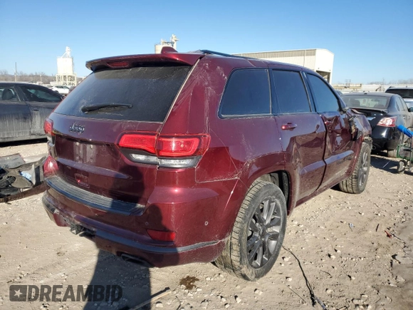 2018 Jeep Grand Cherokee High Altitude z VIN 1C4RJFCG9JC476134, wystawiony jako Copart lot #88919085 z przebiegiem 124 980 mil mil oraz Szkoda całkowita • Salvage title. Historia ofert i sprzedaży dostępna na DreamBid. Obrazek 3.
