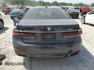 2020 BMW 7 Series 750i xDrive with VIN WBA7U2C03LGM27370, listed as a Copart auction lot 56576775 with Not provided miles and Salvage title. Bid and sale history available at DreamBid. Image 6.