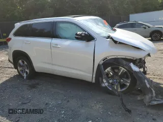 2018 Toyota Highlander Limited z VIN 5TDDZRFH1JS860268, wystawiony jako Copart lot #59696495 z przebiegiem Nie podano mil oraz Szkoda całkowita • Salvage title. Historia ofert i sprzedaży dostępna na DreamBid. Obrazek 4.