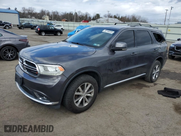 2016 Dodge Durango Limited with VIN 1C4RDJDG6GC486055, listed as a Copart auction lot 50740335 with 112,079 mi miles and Salvage Title. Bid and sale history available at DreamBid. Image 1.