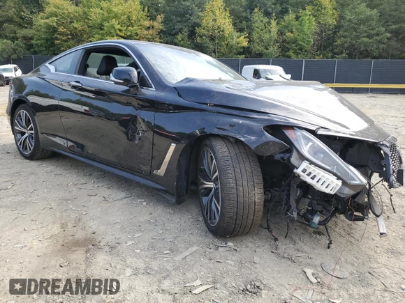 2021 Infiniti Q60 Luxe with VIN JN1EV7KL4MM470492, listed as a Copart auction lot 69246014 with 23,719 mi miles and Salvage title. Bid and sale history available at DreamBid. Image 4.