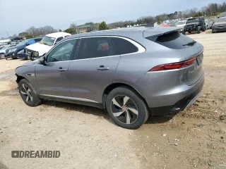 2021 Jaguar F-Pace S with VIN SADCJ2EX1MA675503, listed as a Copart auction lot 46350205 with 37,645 mi miles and Salvage title. Bid and sale history available at DreamBid. Image 2.