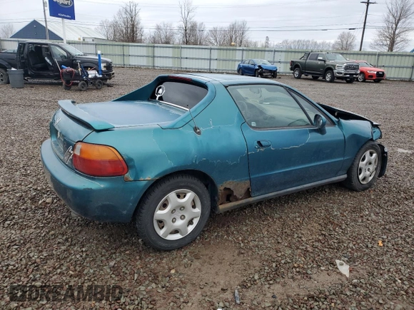 1995 Honda del Sol S with VIN JHMEG1148SS002982, listed as a Copart auction lot 51444105 with 259,020 mi miles and Salvage Title. Bid and sale history available at carsss.com. Image 3.