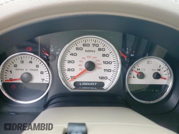 2007 Ford F-150 XLT with VIN 1FTPW14V47KC44337, listed as a Copart auction lot 60933735 with 156,724 mi miles and Salvage title. Bid and sale history available at DreamBid. Image 9.