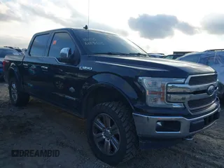 2018 Ford F-150 XL with VIN 1FTFW1E17JFE17484, listed as a IAAI auction lot 41141214 with 192,985 mi miles and . Bid and sale history available at DreamBid. Image 1.