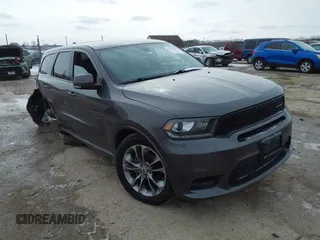 2019 Dodge Durango GT Plus with VIN 1C4RDJDG7KC651510, listed as a IAAI auction lot 41597181 with 125,215 mi miles and . Bid and sale history available at DreamBid. Image 1.