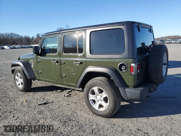 2023 Jeep Wrangler Sport S with VIN 1C4HJXDG7PW533826, listed as a Copart auction lot 86688294 with 40,336 mi miles and Salvage Title. Bid and sale history available at DreamBid. Image 2.