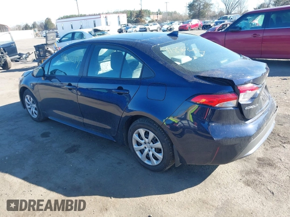 2022 Toyota Corolla LE with VIN 5YFEPMAEXNP312441, listed as a IAAI auction lot 41856254 with 16,082 mi miles and . Bid and sale history available at carsss.com. Image 3.
