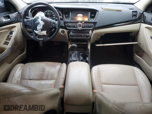 2014 Kia Cadenza Premium with VIN KNALN4D70E5127125, listed as a Copart auction lot 81366724 with 221,729 mi miles and Clean Title. Bid and sale history available at carsss.com. Image 8.