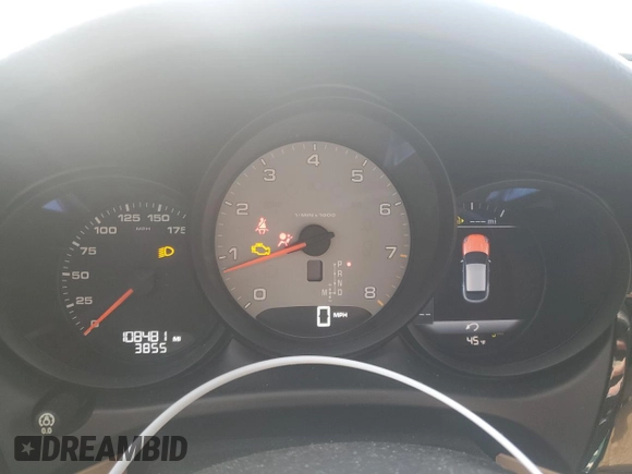 2017 Porsche Macan S with VIN WP1AB2A52HLB12876, listed as a Copart auction lot 44600975 with 108,481 mi miles and Salvage title. Bid and sale history available at DreamBid. Image 9.