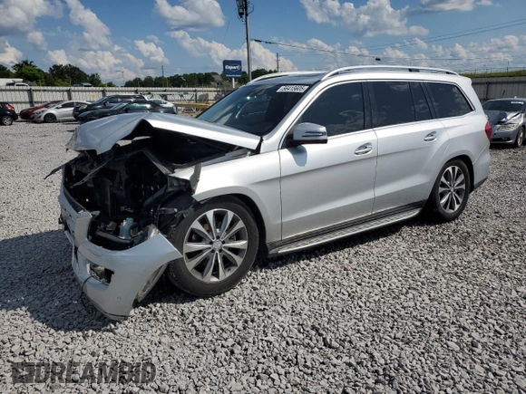 2014 Mercedes-Benz GL 450 with VIN 4JGDF7CE1EA400484, listed as a Copart auction lot 56415605 with 157,393 mi miles and Salvage title. Bid and sale history available at DreamBid. Image 1.
