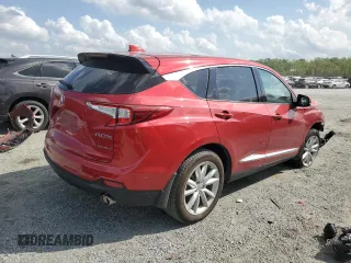 2020 Acura RDX with VIN 5J8TC2H36LL025049, listed as a Copart auction lot 51838975 with 0 mi miles and Salvage Title. Bid and sale history available at carsss.com. Image 3.