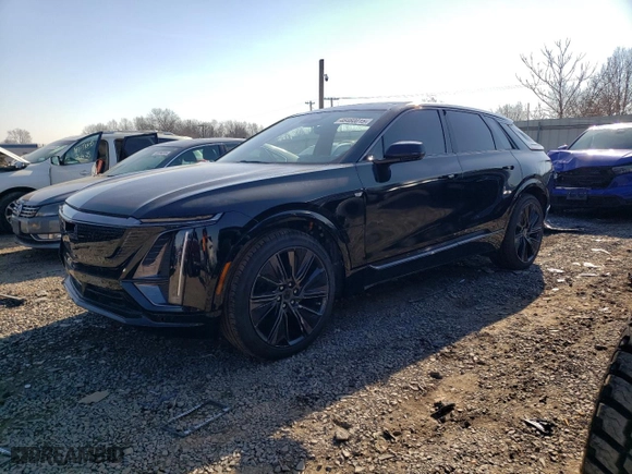 2024 Cadillac LYRIQ Sport with VIN 1GYKPWRK3RZ112032, listed as a Copart auction lot 46460015 with NaN miles and Salvage Title. Bid and sale history available at carsss.com. Image 1.