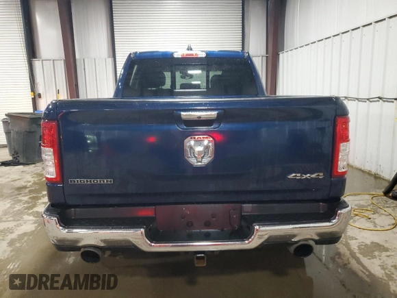 2019 Ram 1500 Big Horn z VIN 1C6SRFFT1KN803206, wystawiony jako Copart lot #57839865 z przebiegiem 58 349 mil mil oraz Szkoda całkowita • Salvage title. Historia ofert i sprzedaży dostępna na DreamBid. Obrazek 6.