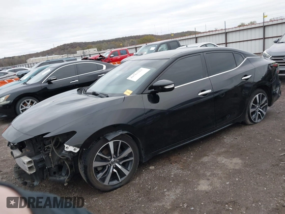 2020 Nissan Maxima SV with VIN 1N4AA6CV1LC366750, listed as a IAAI auction lot 40783161 with 101,880 mi miles. Bid and sale history available at carsss.com. Image 2.