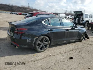 2023 Genesis G70 2.0T with VIN KMTG34TA4PU111219, listed as a Copart auction lot 52677885 with 32,224 mi miles and Clean Title. Bid and sale history available at carsss.com. Image 3.