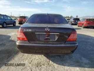 2004 Mercedes-Benz S-Class 4.3L with VIN WDBNG70J64A387204, listed as a Copart auction lot 84753314 with 112,898 mi miles and Salvage Title. Bid and sale history available at carsss.com. Image 6.