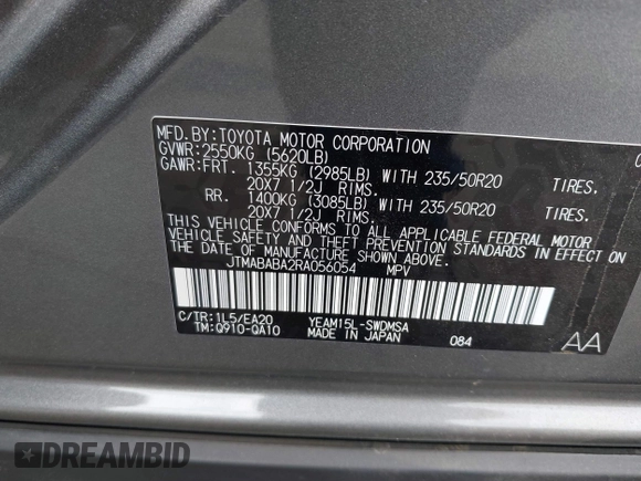 2024 Subaru Solterra Premium z VIN JTMABABA2RA056054, wystawiony jako IAAI lot #42018399 z przebiegiem 6 220 mil mil oraz . Historia ofert i sprzedaży dostępna na DreamBid. Obrazek 9.