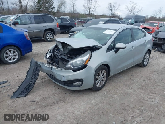 2014 Kia Rio EX with VIN KNADN4A36E6338670, listed as a IAAI auction lot 42035501 with 166,561 mi miles. Bid and sale history available at carsss.com. Image 17.