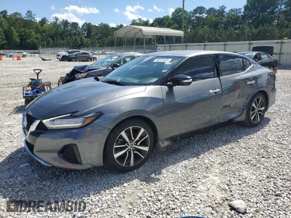2021 Nissan Maxima SV with VIN 1N4AA6CV1MC511111, listed as a Copart auction lot 58222325 with 29,423 mi miles and Salvage title. Bid and sale history available at DreamBid. Image 1.