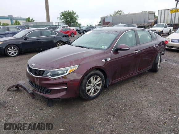 2016 Kia Optima LX with VIN 5XXGT4L31GG053429, listed as a IAAI auction lot 42464513 with 122,397 mi miles and . Bid and sale history available at DreamBid. Image 18.