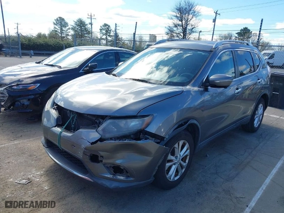 2015 Nissan Rogue SV with VIN KNMAT2MTXFP513087, listed as a IAAI auction lot 41737971 with 143,892 mi miles. Bid and sale history available at carsss.com. Image 2.