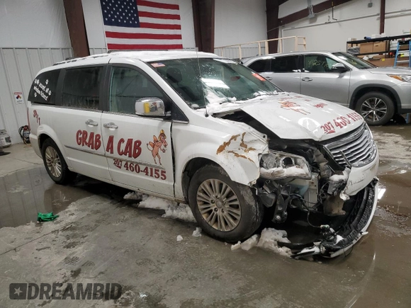 2015 Chrysler Town & Country Limited Platinum with VIN 2C4RC1GG7FR617711, listed as a Copart auction lot 85091014 with 0 mi miles and Salvage Title. Bid and sale history available at carsss.com. Image 4.