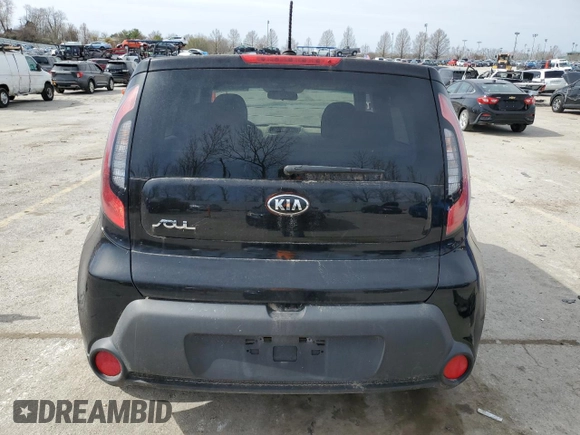 2016 Kia Soul with VIN KNDJN2A26G7360408, listed as a Copart auction lot 49683455 with 0 mi miles and Salvage Title. Bid and sale history available at carsss.com. Image 6.